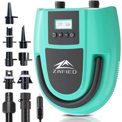 Sup Pumpe Elektrisch, Elektrische Luftpumpe 20PSI Hochdruck 12V DC Auto-Off Intelligente Zweistufige Tragbarer Inflator & Deflator mit LCD Digital für Stand Up Paddling Board,Schlauchboot (mintgrün) Sup Pumpe Elektrisch, Elektrische Luftpumpe 20PSI Hochdruck 12V DC Auto-Off Intelligente Zweistufige Tragbarer Inflator & Deflator mit LCD Digital für Stand Up Paddling Board,Schlauchboot (mintgrün) von LUBAKED
