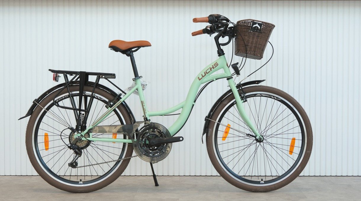 LUCHS Cityrad Feline Citybike Hollandrad Damen Fahrrad 28 Zoll Stilvoll in Minzgrün, 21 Gang Shimano Tourney Schaltwerk, Kettenschaltung, Modernes Design für Stadt und Ausflüge LUCHS Cityrad Feline Citybike Hollandrad Damen Fahrrad 28 Zoll Stilvoll in Minzgrün, 21 Gang Shimano Tourney Schaltwerk, Kettenschaltung, Modernes Design für Stadt und Ausflüge von LUCHS