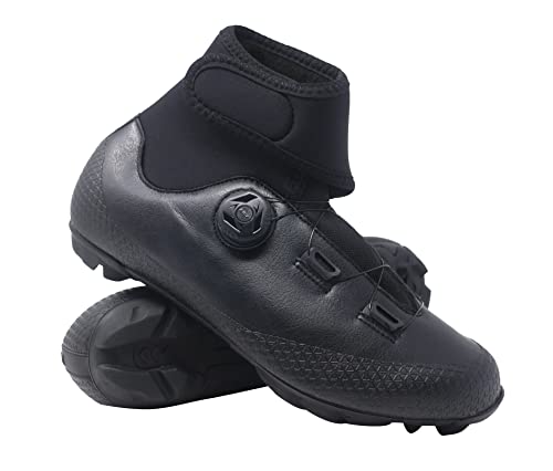 LUCK Winter MTB-Winterradschuhe mit SHD-Carbon-Sohle und Präzisionsdrehsystem mit 2 Klettverschlüssen. (38 EU) von LUCK