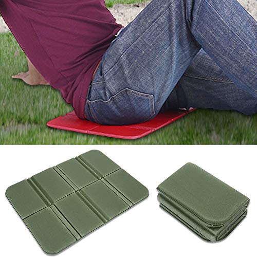 Faltbares Outdoor-Picknickkissen mit Reißfesten Rillen, Geruchlose und Sichere Schaumstoffmatte für Verschiedene Outdoor-Anwendungen (Green #02) von LUCKDANO