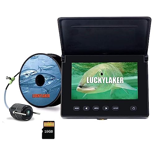 LUCKY DVR Unterwasser Angelkamera Unterwasser Fischfinder Infrarot LED Tragbare Angel Videokamera LCD Monitor Kajak Boot Seefischen von LUCKY