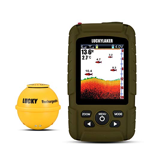 LUCKY Tragbarer Sonar Fischfinder Bootstiefe Fischen Fischfinder Wasserdichter Handheld Kabellos Angelfinder Kajak Schallkopf Tiefenmesser für Eisfischer LUCKY Tragbarer Sonar Fischfinder Bootstiefe Fischen Fischfinder Wasserdichter Handheld Kabellos Angelfinder Kajak Schallkopf Tiefenmesser für Eisfischer von LUCKY