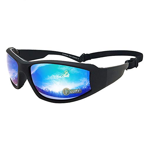 LUFF UV400 Outdoor-Reitbrille Sonnenbrille zum Schutz der Augen vor Blendung, geeignet für Radfahren Laufen Angeln Ski Golf (Green) von LUFF