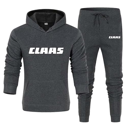 LUFPOTH Trainingsanzüge Für Herren CL_AAS Jogginganzug Sportanzug 2-Teilig Set Kapuzenpullover Jogginghose Mode Unisex Hoodie Sweatshirt Streetwear,L, Grey von LUFPOTH