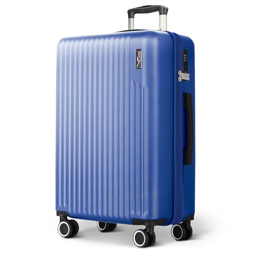 LUGG 71,1 cm ABS-Gepäck mit TSA-Einkerbung, Aluminium-Trolleygriff, 360° drehbare Räder, wasserabweisendes und langlebiges Material, kompatibel mit Fluggesellschaften (75 x 30 x 49 cm), Dusk, 116, von LUGG