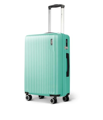 LUGG 71,1 cm ABS-Gepäck mit TSA-Einkerbung, Aluminium-Trolleygriff, 360° drehbare Räder, wasserabweisendes und langlebiges Material, kompatibel mit Fluggesellschaften (75 x 30 x 49 cm), Mint, 51 cm, von LUGG