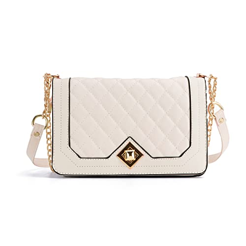 LUI SUI Mode Crossbody Taschen für Frauen Leder gesteppte Schultertasche Kettenriemen Trendy Clutch Satchel Damen Abendtasche von LUI SUI