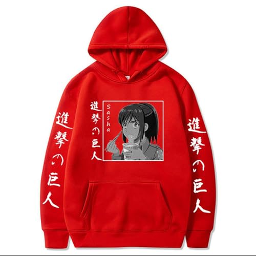 LULIMED Anime Angriff Auf Titan Hoodies Männer Hanji Zoe Print Langarm Sweatshirts Tops Harajuku Lose Casual Pullover Streetwear Unisex-color03||XXS von LULIMED