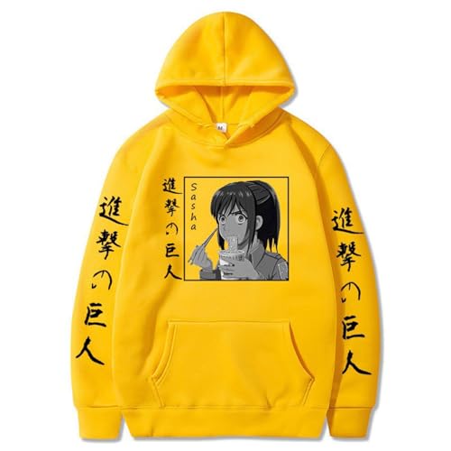 LULIMED Anime Angriff Auf Titan Hoodies Männer Hanji Zoe Print Langarm Sweatshirts Tops Harajuku Lose Casual Pullover Streetwear Unisex-color05||L von LULIMED