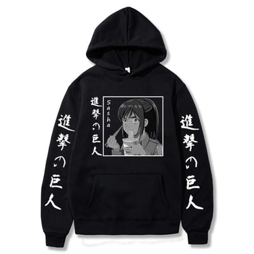 LULIMED Anime Angriff Auf Titan Hoodies Männer Hanji Zoe Print Langarm Sweatshirts Tops Harajuku Lose Casual Pullover Streetwear Unisex-color06||XXL von LULIMED