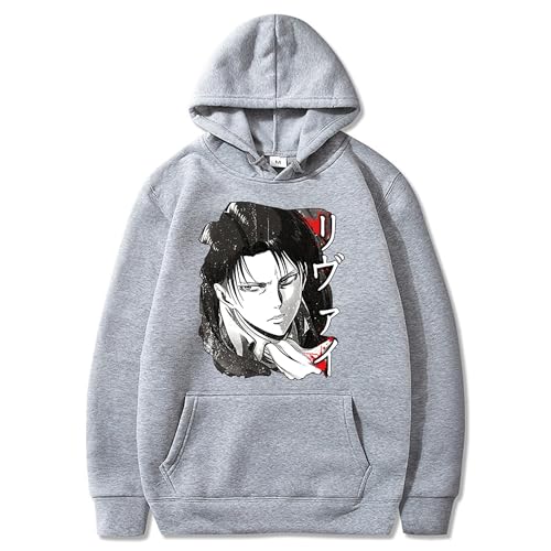 LULIMED Japanische Anime Grafik Hoodies Männer Angriff Auf Titan Pullover Sweatshirt Unisex Männlich-color05||4XL von LULIMED