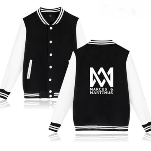 LULIMED Marcus and Martinus Fleece Baseball Uniform Jacket Coat Women Hip Hop Hoodie Tracksuit Streetwear Sweatshirt Male-color07||XL von LULIMED