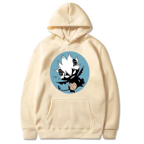 LULIMED Schwarzer Klee Libe Cartoon Hoodies Männer Unisex Anime Gedruckt Patchwork Streetwear Herbst Bequeme Sweatshirts-color02||3XL von LULIMED