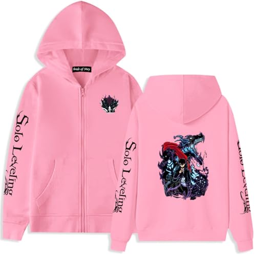 LULIMED Solo Levelling Hoodie Sung Jin Woo Manga Männer Und Frauen Liebe Road Hoodie Winter Bequeme Casual Mode Plus Street Wear-color03||S von LULIMED