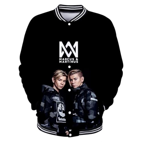 LULIMED Twin Marcus Und Martinus 3D Baseball Jacke Frauen Männer Hip Hop Hoodie Sweatshirt Streetwear Trainingsanzug Langarm Pullover Kapuze-color01||3XL von LULIMED