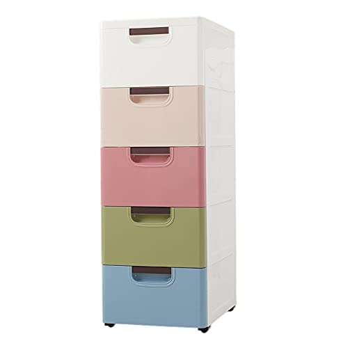 LULUMAIC Aufbewahrungsschrank, Schubladentyp, Kunststoff-Aufbewahrungsbox, Kindergarderobe, Abschlussschrank (Farbe: 4 Schichten) von LULUMAIC