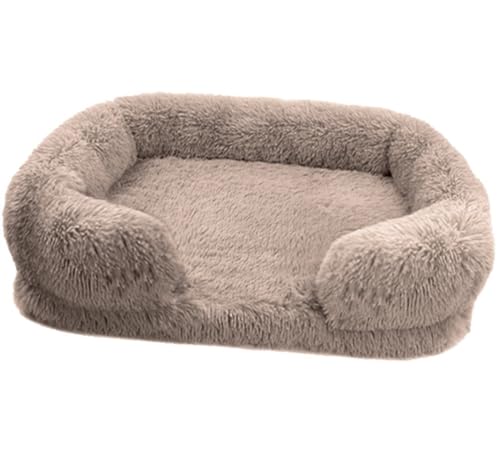 LULUMAIC Haustiernest Hundebett Katzenbett Waschbares Hundebett Katzenbett Beruhigendes Hundebett Anti-Angst mit abnehmbarem Bezug Haustierbett Welpenbett (Farbe: B, Größe: 40 * 30 * 12 cm) von LULUMAIC