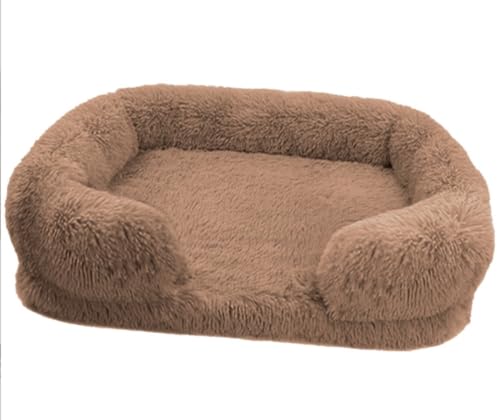 LULUMAIC Haustiernest Hundebett Katzenbett Waschbares Hundebett Katzenbett Beruhigendes Hundebett Anti-Angst mit abnehmbarem Bezug Haustierbett Welpenbett (Farbe: D, Größe: 50 * 40 * 14 cm) von LULUMAIC