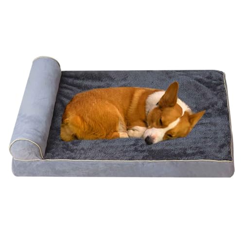 LULUMAIC Hundebettmatte, orthopädisches Hundebett, waschbare Hundebett-Matratzencouch mit Rutschfester Unterseite, Eierkisten-Schaumstoffcouch, Haustierbetten für kleine, mittelgroße und große Hunde, von LULUMAIC