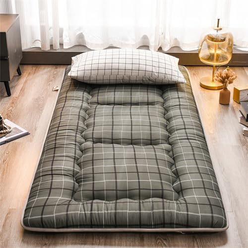 LULUMAIC Japanische Futon-Matratze, faltbares und tragbares Bodenliegebett, aufrollbare Schlafmatte, 002,90 x 200 cm von LULUMAIC