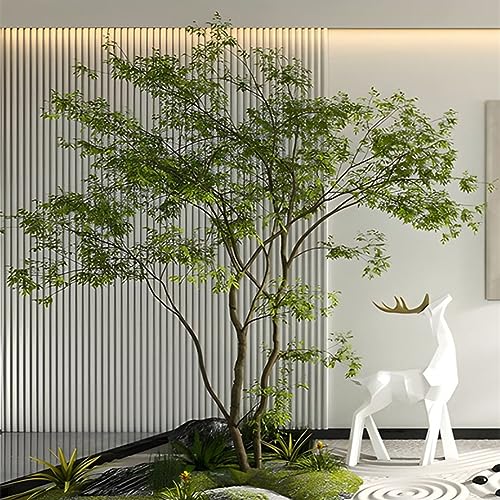 LULUMAIC Künstlicher Baum CounterfeitTree CounterfeitPlants Künstlicher Baum imitiert japanische Glockenpferdepflanze, Topfpflanze für Innen, Wohnzimmer, Büro, Hochzeit, H 1,2 m/3,9 ft von LULUMAIC