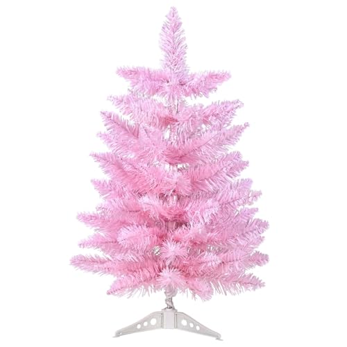 LULUMAIC Künstlicher Weihnachtsbaum mit Kunststoffständer für Partyzubehör, Innen- und Außenbereich, Urlaubsdekoration, künstlicher Weihnachtsbaum (60 cm) von LULUMAIC