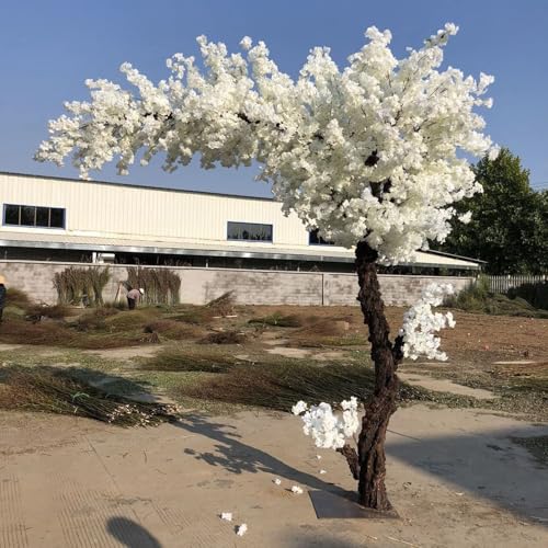 LULUMAIC Künstlicher weißer Kirschbaum mit magerer Blüte, japanische künstliche Kirschblütenbäume – künstlicher Pfirsichblütenbaum – Gartenpflanzen, künstliche Blumen für Zuhause, Festival, Party, von LULUMAIC