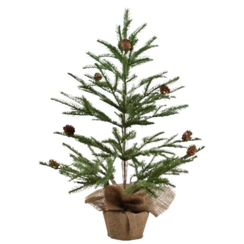 LULUMAIC Weihnachtsbaum, künstliche Weihnachtsbäume, Tisch-Weihnachtsbäume, saisonale Innendekoration, künstlicher Weihnachtsbaum (Grün, 45 cm) von LULUMAIC