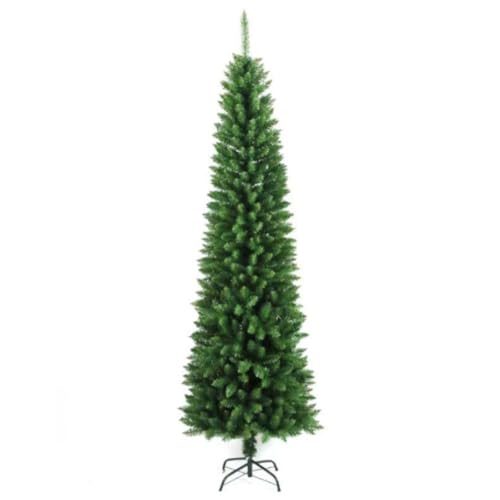 LULUMAIC Weihnachtsbaum Künstlicher schlanker Weihnachtsbaum Weihnachtshaus Innen- und Außendekoration Künstlicher Weihnachtsbaum (2,7 m) von LULUMAIC