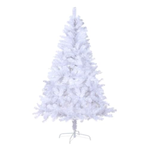 LULUMAIC Weihnachtsbaum Weißer künstlicher Weihnachtsbaum, geeignet für Innen- und Außendekoration, künstlicher Weihnachtsbaum (2,1 m) von LULUMAIC