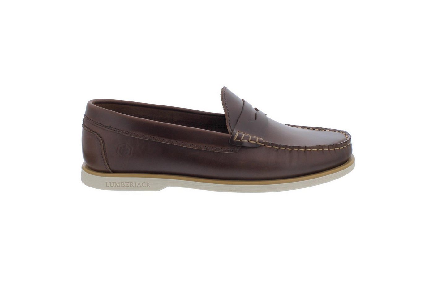 LUMBERJACK Navigator Bootsslipper, Glattleder, Brown SM07802-005 Bootsschuh LUMBERJACK Navigator Bootsslipper, Glattleder, Brown SM07802-005 Bootsschuh von LUMBERJACK