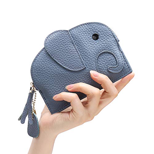 LUMoony Damen Geldbörse Kleingeldbörse mit Reißverschluss 11 * 14 * 1.5cm Mini Geldbörse Brieftasche Kleine Brieftasche Münzbeutel Portemonnaie PU Geldbeutel Coin Purse Wallet für Frauen Kinder von LUMoony