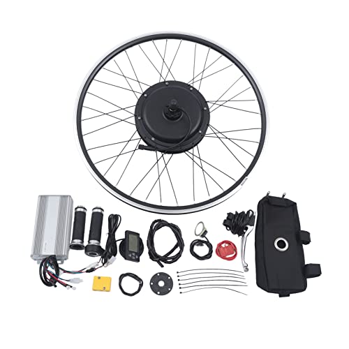 LUNICASHA 26 Zoll Hinterrad E Bike Umbausatz 48V 1500W Elektro-Fahrrad Umbausat E-Bike Conversion Kit Elektrofahrrad Ebike Motor Kit Elektrofahrräder Elektrofahrrad Umbausatz Set von LUNICASHA