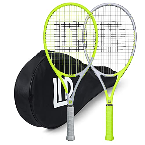 LUNNADE 27 Zoll Tennisschläger für Erwachsene, 2 Tennisschläger mit Hülle,Geeignet für Damen Herren Anfänger und Fortgeschrittene LUNNADE 27 Zoll Tennisschläger für Erwachsene, 2 Tennisschläger mit Hülle,Geeignet für Damen Herren Anfänger und Fortgeschrittene von LUNNADE