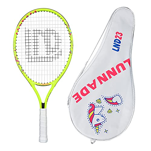 LUNNADE Tennisschläger für Kinder Junior, 19/21/23/25 Zoll Jugend Tennisschläger mit Hülle, geeignet für Anfänger Jungen und Mädchen Alter 3-12 von LUNNADE