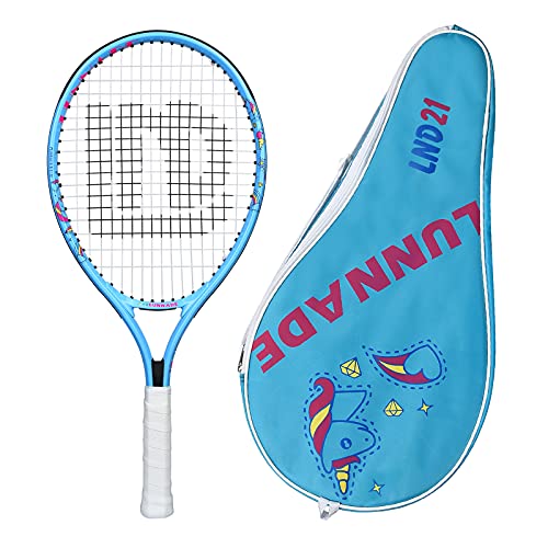 LUNNADE Tennisschläger für Kinder Junior, 19/21/23/25 Zoll Jugend Tennisschläger mit Hülle, geeignet für Anfänger Jungen und Mädchen Alter 3-12 von LUNNADE