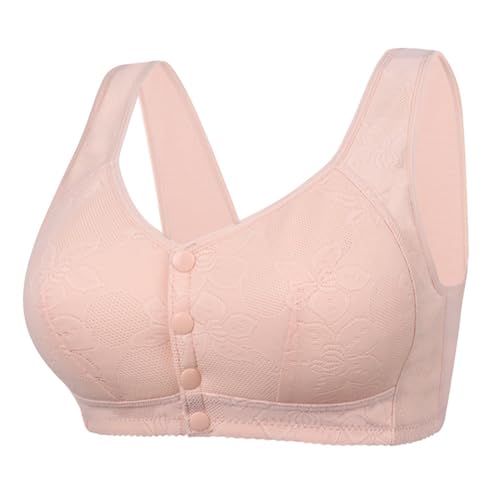 LUNULE Angebote Jogginganzug Damen, BH Damen Ohne Bügel Push Up Einfarbig Push Up BH Klassische Bralette Soft Cup Bralette Bequeme Bra Haltungskorrektur BH BH Ohne Bügel Push Up Bügel BH(Pink,38) von LUNULE