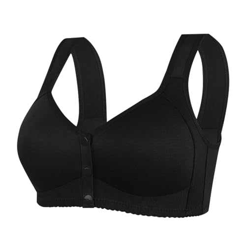 LUNULE Angebote des Tages Heute Blitzangebote, Bustier Damen Sport BH Damen Einfarbig Push Up BH Klassische Bralette Soft Cup Bralette Bequeme Bra Haltungskorrektur BH Super Push Up (Black,38) von LUNULE