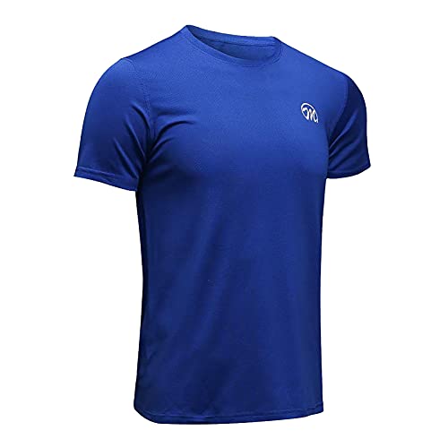 LUNULE Herren Kurzarm Trainingsshirt Jogging Gym Fitness Sportshirt Outdoor Sport Freizeit Laufshirt Leichte Schnelltrocknend T-Shirt für Männer Sommer Schnelltrocknend Tee Oberteil Regular Fit Top von LUNULE