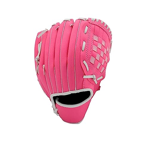 Baseball Handschuhe Kinder-Baseballhandschuh, Sport-Softball-Handschuh, Infielder-Baseball-Feldhandschuh for Teenager, Mädchen, Softball-Handschuh, Jugend-Baseballhandschuhe Baseballhandschuh(Rose Red von LUOKEKE