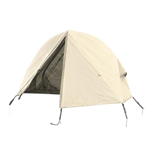 Zelt Outdoor-Camping-Zelt Vom Boden, Einzelnes, Zusammenklappbares, Tragbares Moskitonetz, Winddichtes Und UV-beständiges Angelzelt Zelte (Color : White, Size : A) von LUOQIANDEBB