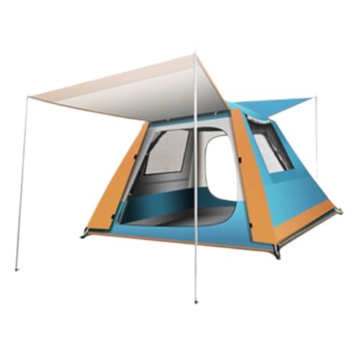 Zelt Zelt Im Freien, Doppelschichtige Belüftung, Sonnenschutz Im Freien, EIN Raum Und EIN Wohnzimmer, Campingausrüstung Zelte (Color : Blue, Size : A) von LUOQIANDEBB