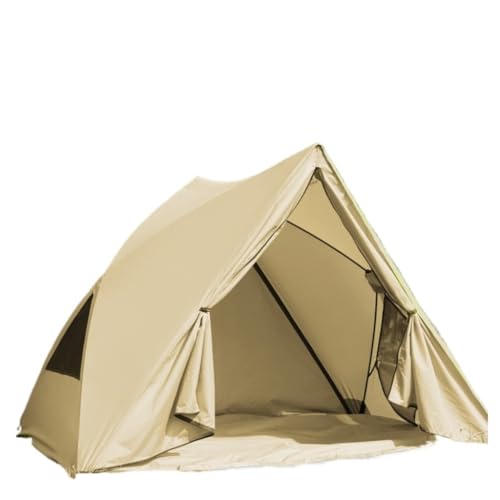 Zelt Zelt Im Freien, Tragbar, Zusammenklappbar, for Camping, Park, Strand, Sonnenschutz, for Den Innenbereich, Vollautomatisches, Schnell Öffnendes Zelt Zelte (Color : Gold, Size : A) von LUOQIANDEBB