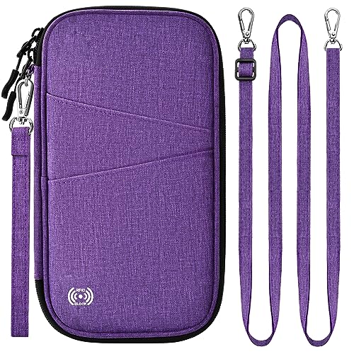 LUROON Reisepass Tasche Familie Reiseorganizer mit RFID Blocker Herren Damen Reisepasstasche für Kreditkarten Personalausweis Flugtickets Geld Münzen Telefonschlüssel Impfausweis LUROON Reisepass Tasche Familie Reiseorganizer mit RFID Blocker Herren Damen Reisepasstasche für Kreditkarten Personalausweis Flugtickets Geld Münzen Telefonschlüssel Impfausweis von LUROON
