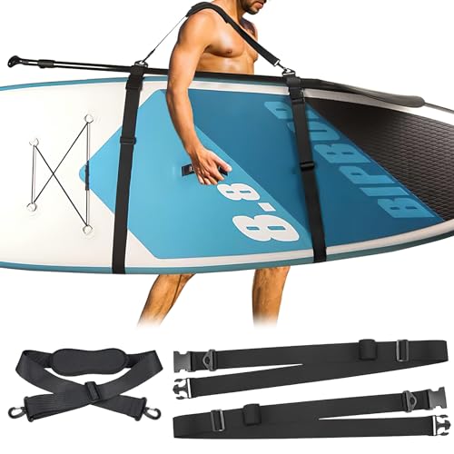 Sup Tragegurt Verstellbarer Tragegurte Sup Board Schultergurt 140cm Anschlussgurt 220cm Paddle Board Kajaks Zubehör von LUSAPYT