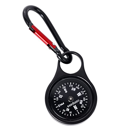 Kompass Outdoor Wasserdicht, Tragbarer Schlüsselanhänger-Kompass Überlebens Kompass Navigationswerkzeug Kompass mit Karabiner für Kinder die Jagd im Freien Klettern Rucksackreisen von LUTER