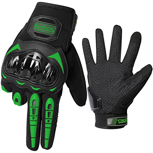 LVNRIDS Motorradhandschuhe Touchscreen Vollfinger Handschuhe für Herren Damen, für Motorradrennen Mountainbike Motorcross Grün XL LVNRIDS Motorradhandschuhe Touchscreen Vollfinger Handschuhe für Herren Damen, für Motorradrennen Mountainbike Motorcross Grün XL von LVNRIDS