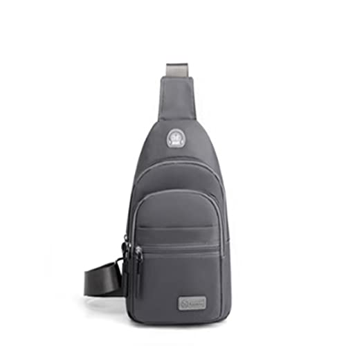 Brusttasche für Herren Herren-Oxford-Umhängetasche, Brusttasche für Wandern, Reisen, Sport(Grey) von LVUNZJCA