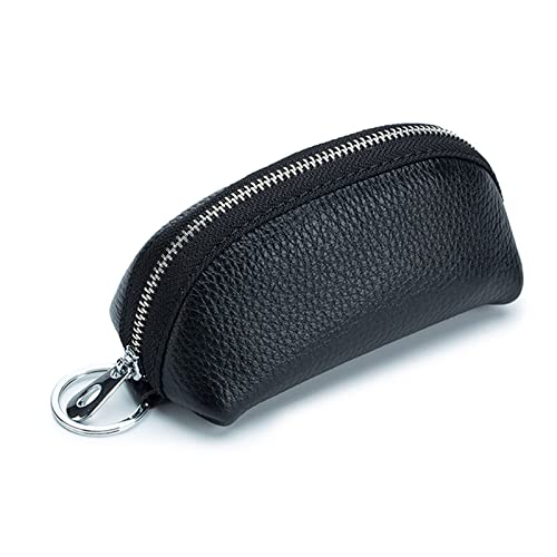 Damen Geldbörse Mini Schlüsseltasche Damen Haushalt Auto Große Kapazität Leder Multifunktionstasche Mini Geldbörse(Black) von LVUNZJCA