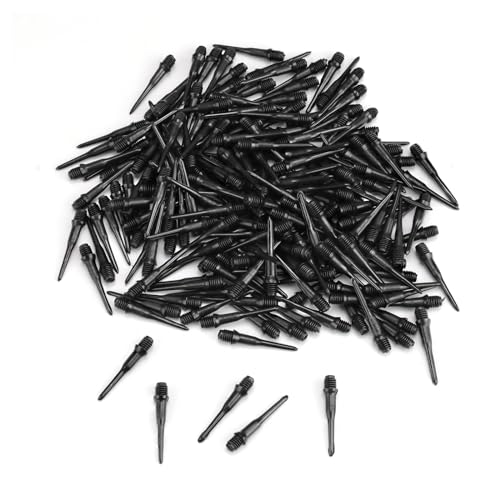 LWLWA Dart Spitzen Soft 200 Stück, POM Dartspitzen Kunststoff, 2BA Faden Schwarz Softdart Spitzen 2BA, Spitzenverstärkung, Dauerhaft, für Austausch Dartköpfen LWLWA Dart Spitzen Soft 200 Stück, POM Dartspitzen Kunststoff, 2BA Faden Schwarz Softdart Spitzen 2BA, Spitzenverstärkung, Dauerhaft, für Austausch Dartköpfen von LWLWA